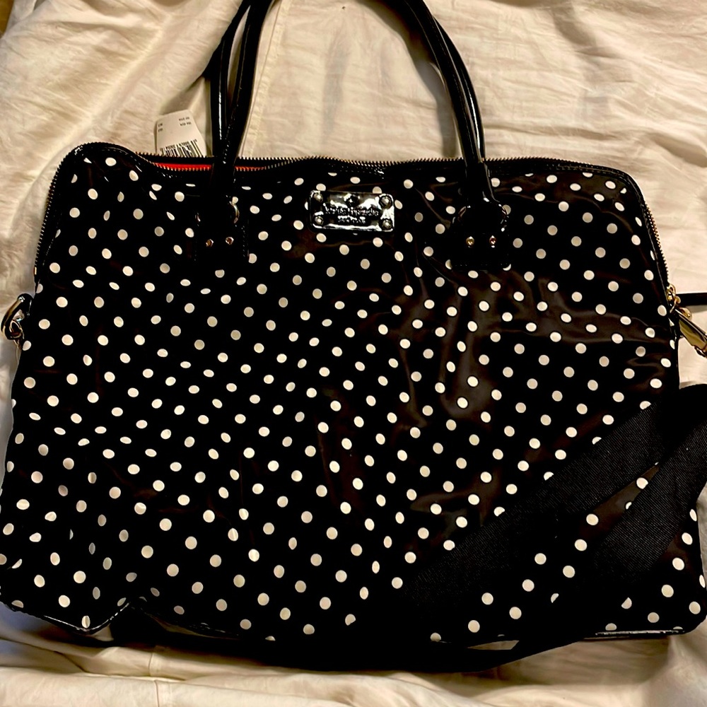 NWT Kate Spade Polka Dot Laptop Bag